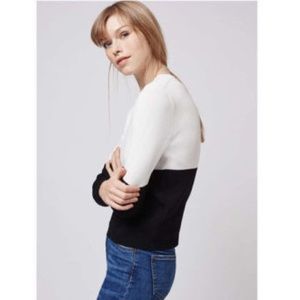 Topshop Black + White Long Sleeve